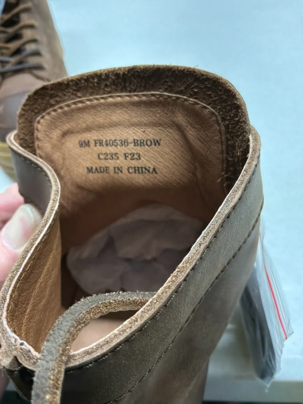 Frye Hoyt Mid Lace Brown Leather Sneakers Men's Size 9M NWOT